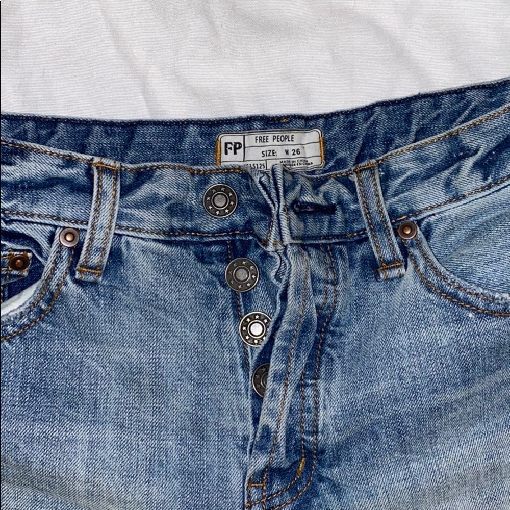 FREE PEOPLE Jean Shorts - Picture 2 of 2